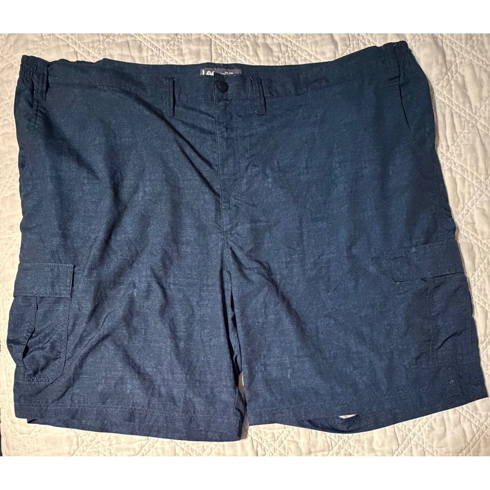 Lee Mens Performance Series Cargo Shorts Navy Blue Textured Size 54